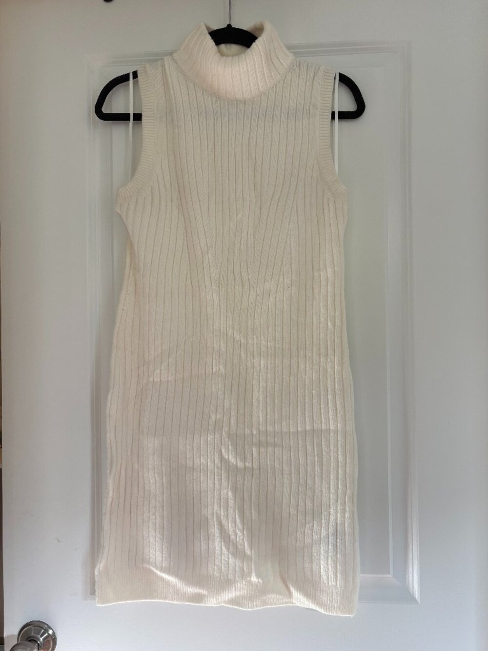 J Crew White Turtleneck Sweater Dress